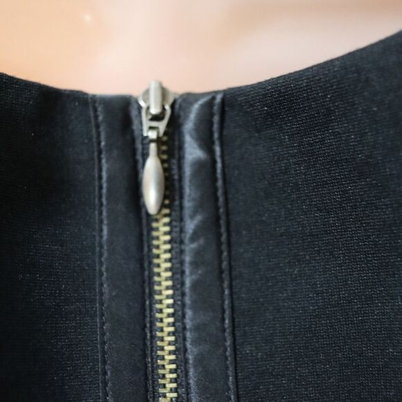 Banana Republic Black Tank Square Neck Mini Dress 14 Corporate Goth - Picture 10 of 15